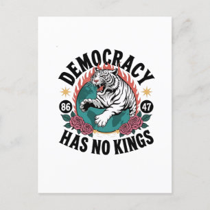 Cartão Postal De Festividades Democracia Não Tem Kings 86 47 Tigre