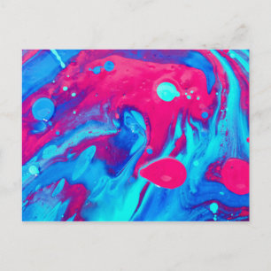 Cartão Postal De Festividades Dentro de uma lâmpada de lava