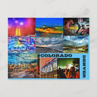 CARTÃO POSTAL DE FESTIVIDADES DENVER COLORIDO; COL.ORADO