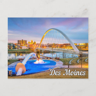Cartão Postal De Festividades Des Moines, Iowa, Estados Unidos