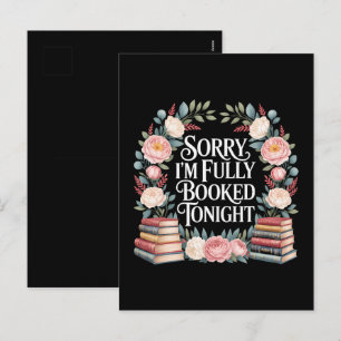 Cartão Postal De Festividades Desculpe, estou totalmente reservado esta noite