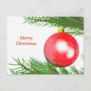 Cartão Postal De Festividades Desdecoração de Árvore Feliz de Natal
