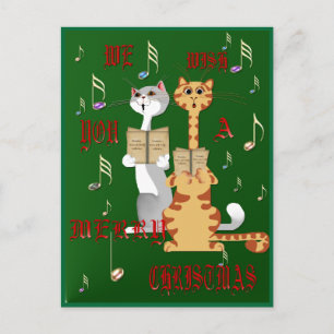 Cartão Postal De Festividades Desejamos-Lhe Um Cartão De Natal Feliz