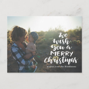 Cartão Postal De Festividades Desejamos-Lhe Um Feliz Natal   Foto