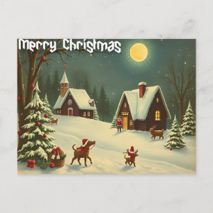 Cartão Postal De Festividades Desejamos um feliz natal - 003
