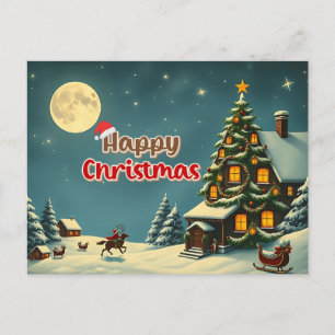 Cartão Postal De Festividades Desejamos um feliz natal - 009