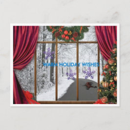 Cartão Postal De Festividades Desejo de feriado