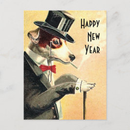 Cartão Postal De Festividades Desejos de Ano Novo