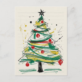 Cartão Postal De Festividades Desejos de Natal Cheios de Alegria e Amor 