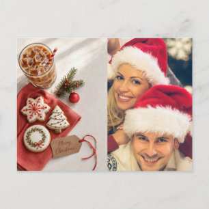 Cartão Postal De Festividades Desejos de Natal crie sua própria foto