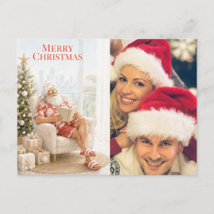 Cartão Postal De Festividades Desejos de Natal crie sua própria foto