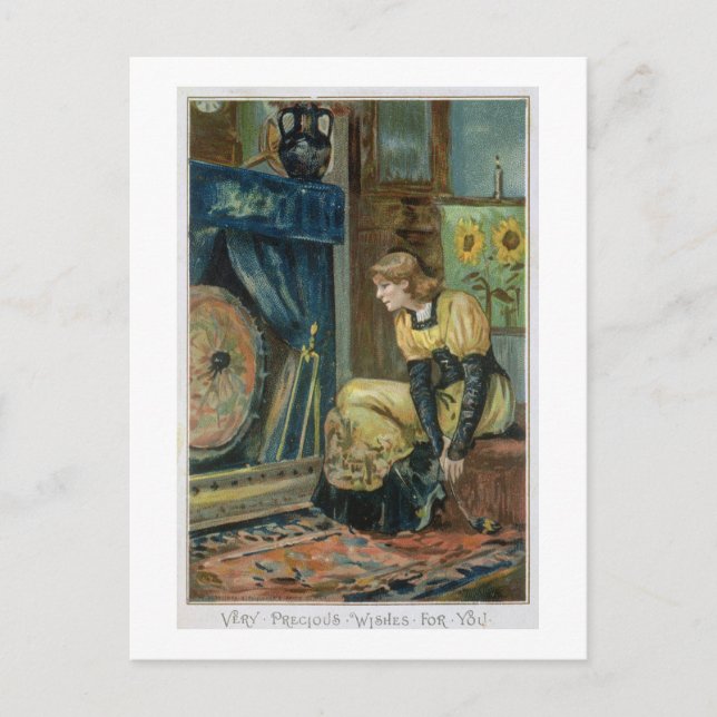 Cartão Postal De Festividades Desejos muito preciosos para você, Natal do (Frente)