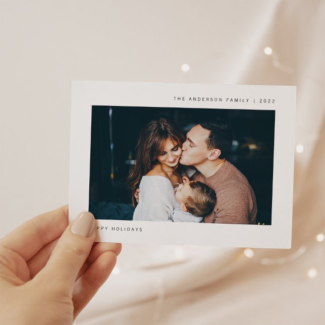 Cartão Postal De Festividades Desejos Simples | Foto minimalista (Criador carregado)