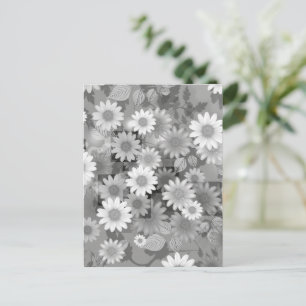 Cartão Postal De Festividades Desenho Floral 3