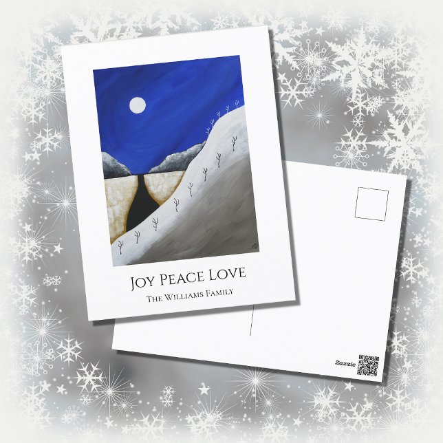 Cartão Postal De Festividades Deserto de Cactus Natal Sudoeste (Criador carregado)