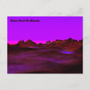 Cartão Postal De Festividades Deserto Silencioso Noite