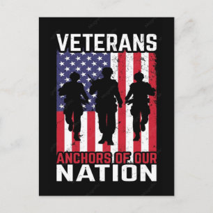 Cartão Postal De Festividades design de camiseta de veterano design tipográfico