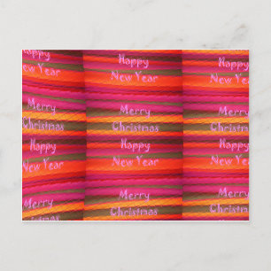 Cartão Postal De Festividades Design de Canvas Feliz de Natal
