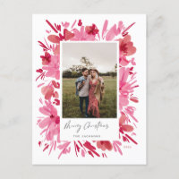 design de Natal floral com feliz abstrato vermelho