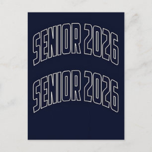 Cartão Postal De Festividades Design de Orgulho de Graduação da Turma de 2026