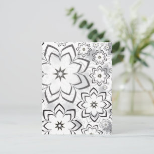Cartão Postal De Festividades Design floral 11