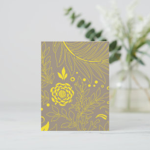 Cartão Postal De Festividades Design floral 18