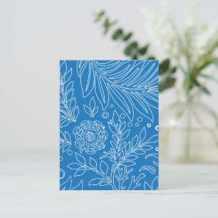 Cartão Postal De Festividades Design Floral 32