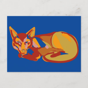 Cartão Postal De Festividades design gráfico Foxy