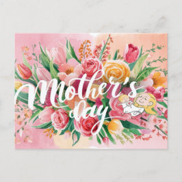 Cartão Postal De Festividades Designs do Dia da mãe