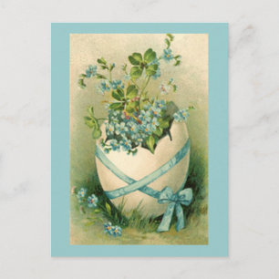 Cartão Postal De Festividades Designs do Felz pascoa Vintage
