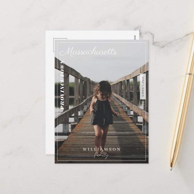 Cartão Postal De Festividades Destino de Viagem do Editor Moderno de Fotografias (Frente/Verso In Situ)