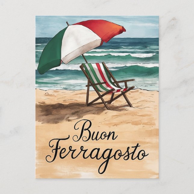 Cartão Postal De Festividades Dia da Celebração da Buon ferratiitaliana (Frente)