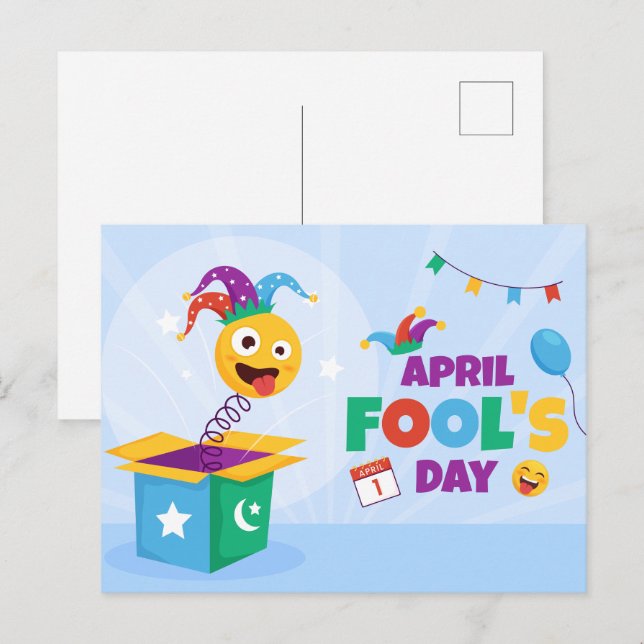 Cartão Postal De Festividades Dia da Pena de Abril (Frente/Verso)