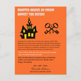 Cartão Postal De Festividades Dia de as Bruxas engraçado Real Estate