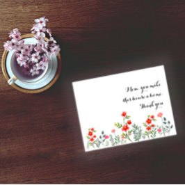 Cartão Postal De Festividades Dia de as mães de aquarela vermelha