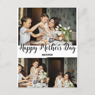 Cartão Postal De Festividades Dia de as mães personalizado, presente de colagem