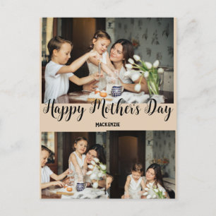 Cartão Postal De Festividades Dia de as mães personalizado, presente de colagem 