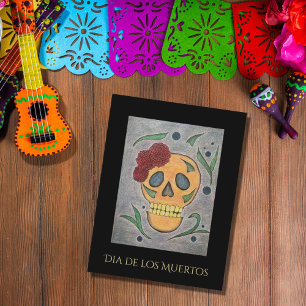 Cartão Postal De Festividades Dia de los Muertos — Crânio de Açúcar Mexicano