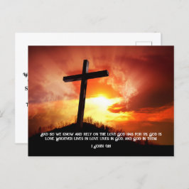 Cartão Postal De Festividades Dia de os namorados católico religioso cristão