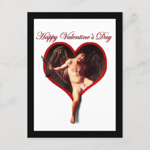 Cartão Postal De Festividades Dia de os namorados Cupido Caravaggio