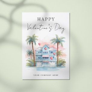 Cartão Postal De Festividades Dia de os namorados da Florida House Realty Market