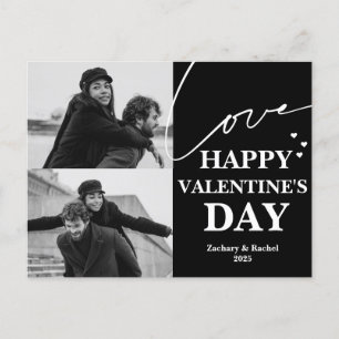 Cartão Postal De Festividades Dia de os namorados de Amor Moderno Elegante casal