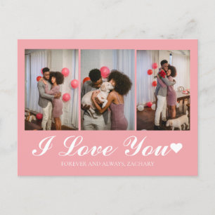 Cartão Postal De Festividades Dia de os namorados de Amor Simples Moderno casal 
