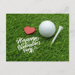 Cartão Postal De Festividades Dia de os namorados de Golfe com Feriado AMOR