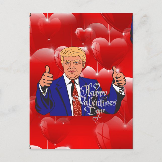 Cartão Postal De Festividades dia de os namorados do Donald (Frente)