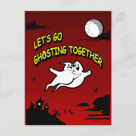 Cartão Postal De Festividades Dia de os namorados Halloween Juntos