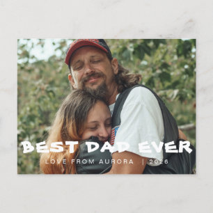 Cartão Postal De Festividades Dia de os pais 1 minimalista feliz