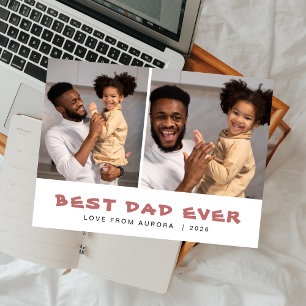 Cartão Postal De Festividades Dia de os pais 1 minimalista feliz