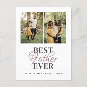 Cartão Postal De Festividades Dia de os pais 2 minimalista feliz