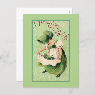 Cartão Postal De Festividades Dia de Vintage Saint Patrick